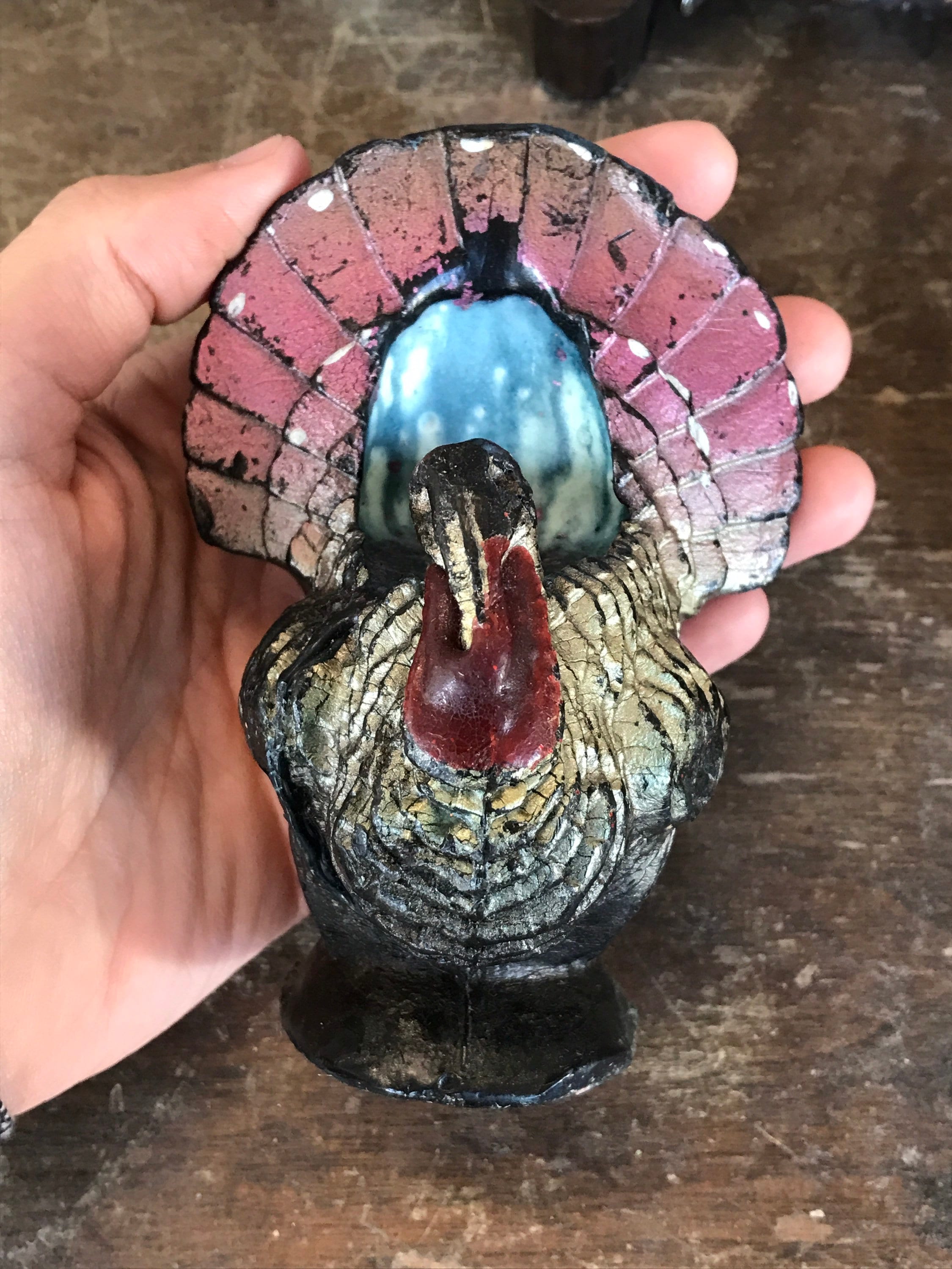 Vintage Pair of Gurley Thanksgiving Turkey Candles Large and Etsy