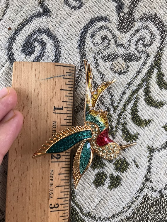 Hummingbird brooch best sale vintage