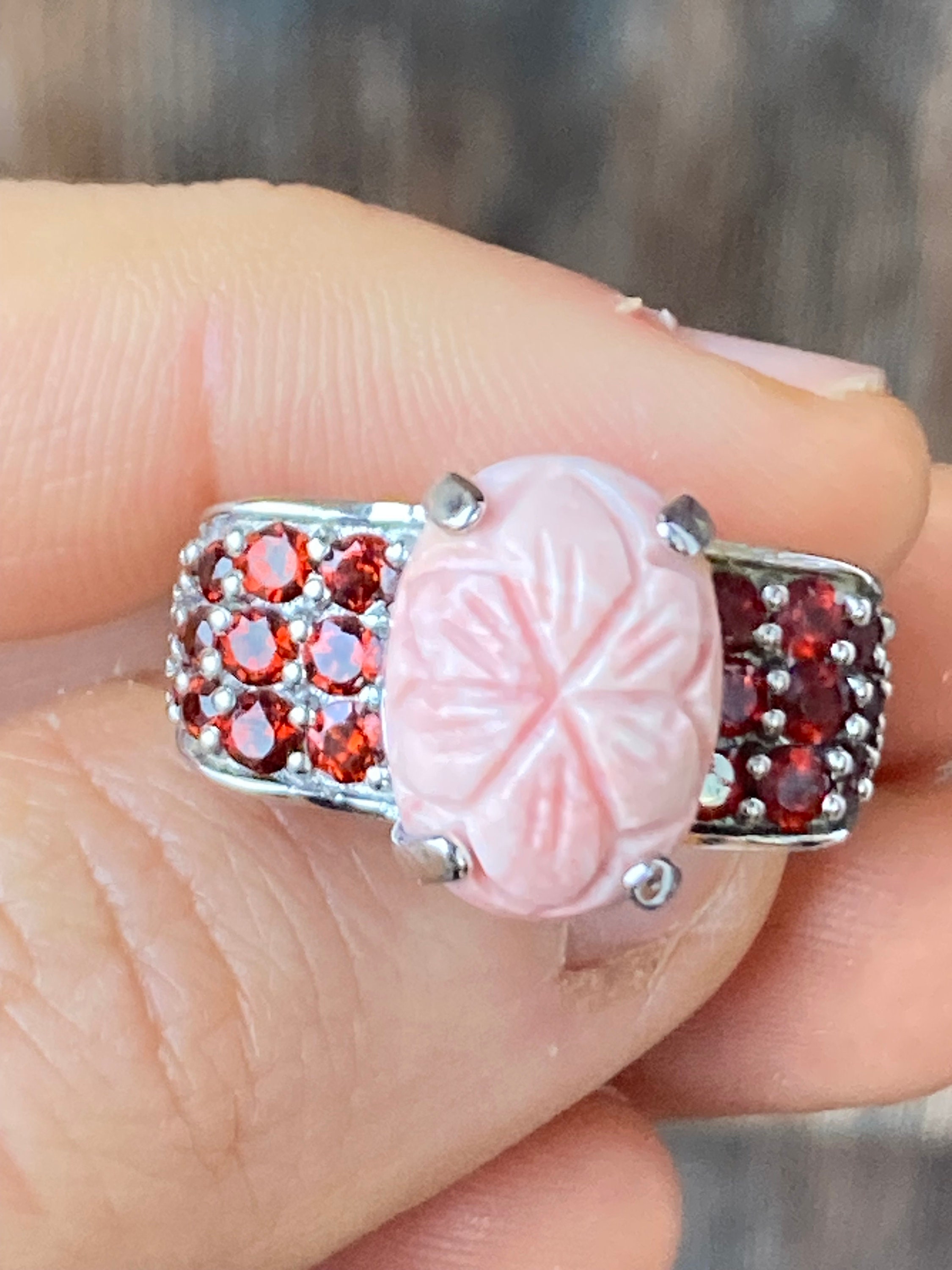 Vintage Size 6 Sterling Djoy Ring With Beautifully Unique