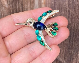 Trifari クラウン トリファリ ターコイズ クラッチブーケ ブローチ Trifari Brooch 