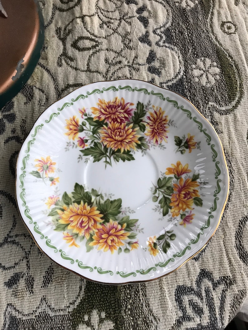 Vintage Queens Fine Bone China Rosina China Co November Etsy