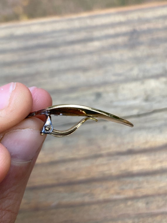 Vintage David Andersen Red Enamel Fall Leaf Clip … - image 7