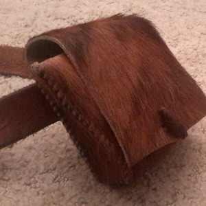 Leather Belt Pouch Medieval Small
