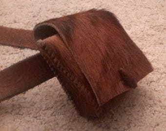 Leather Belt Pouch Medieval Small