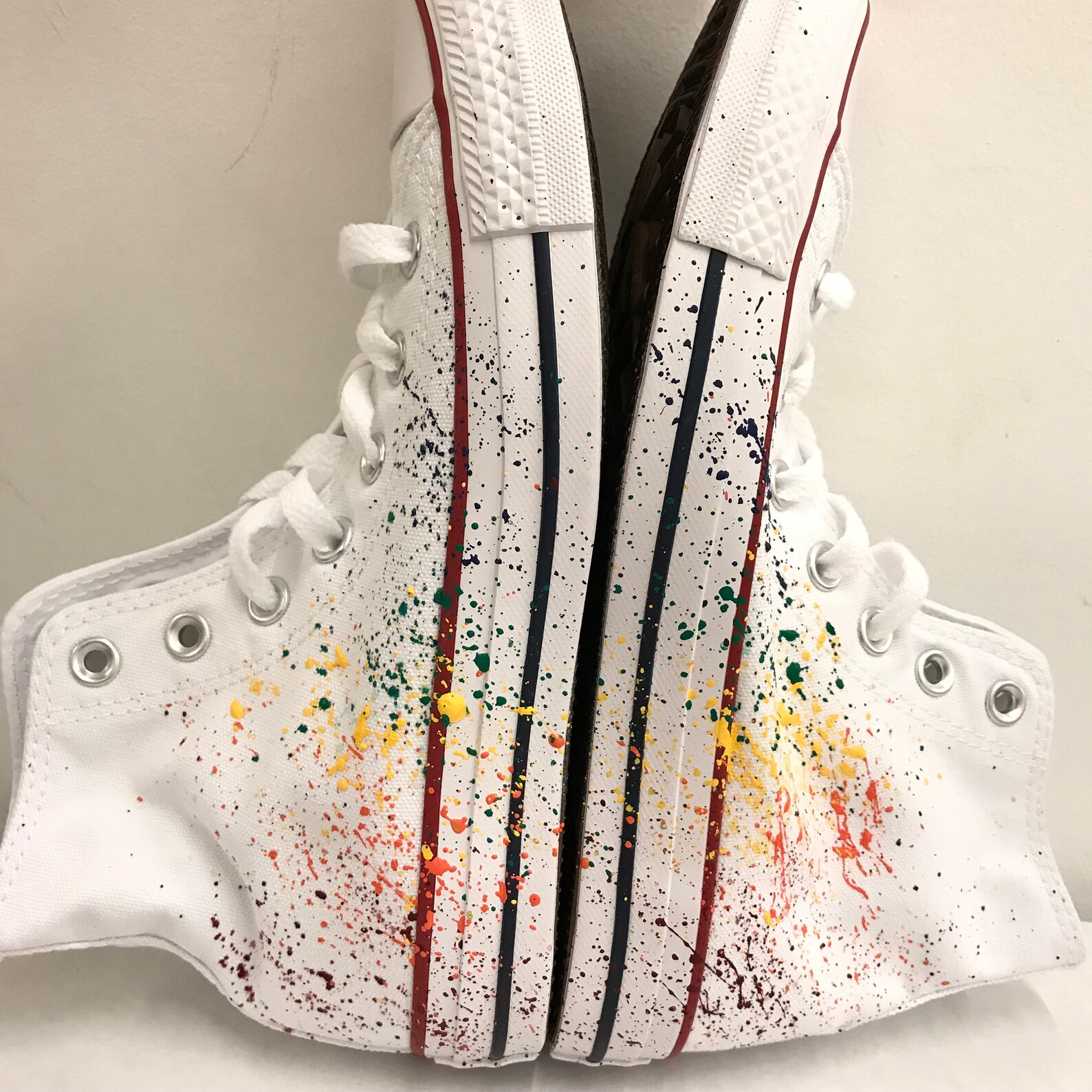 Splatter Paint Sneakers One Side Etsy