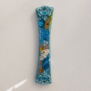 modern mezuzah,original handmade mezuzah ,mezuzah for door,gift for Bat Mitzvah, gifts for jewish holidays,decorative mezuzah, judaica.