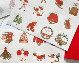 December Stickers - Christmas Stickers - Cosy Stickers - Luxury Stickers - Paper Stickers