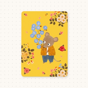 Cartão Postal Flor Rato