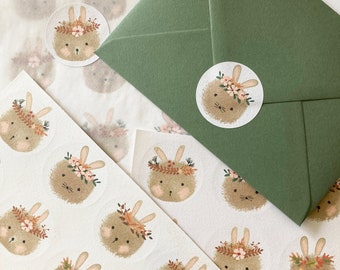 Bunny Stickers - Rabbit Stickers - Cute Bunny Stickers - Rabbit Stickers - Paper Stickers