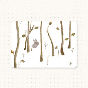 Postcards, Nettle & Twig postcards, Bunny Postcard, Rabbit Postcard, Woodland Cards, Woodland Animals, Cute Postcard, Mini Print
