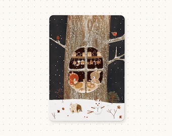 Gingerbread Making Postcard