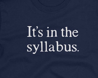 Camiseta del programa de estudios // Está en el programa de estudios