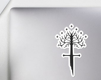 White Tree of Gondor & Shards of Narsil Sticker // Aragorn // LOTR // Tolkien // Return of the King // Isildur // Lord of the Rings