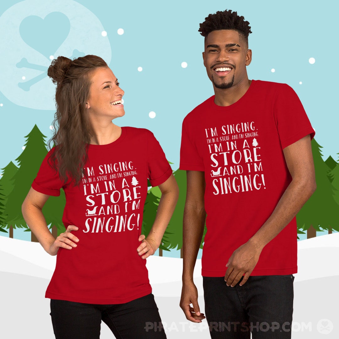 Singing in A Store Tee - Etsy