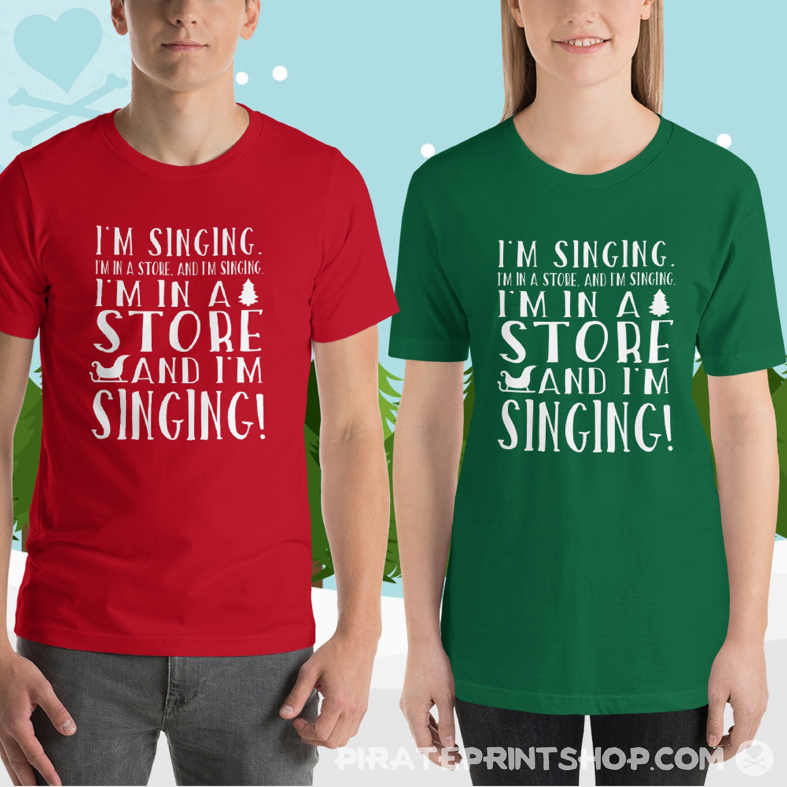 Singing in A Store Tee - Etsy