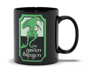 The Green Dragon Mug // Lord Of The Rings // Lotr // Tolkien // Gandalf // Frodo Baggins // Samwise Gamgee