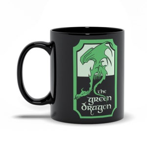 The Green Dragon Mug // Lord Of The Rings // Lotr // Tolkien // Gandalf // Frodo Baggins // Samwise Gamgee image 8