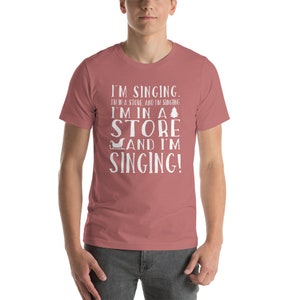 Singing in A Store Tee - Etsy