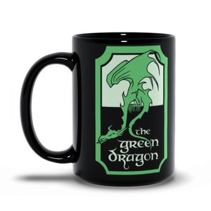 The Green Dragon Mug // Lord Of The Rings // Lotr // Tolkien // Gandalf // Frodo Baggins // Samwise Gamgee image 5