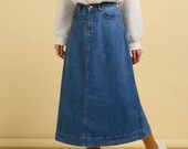 Campine Denim Maxi Skirt