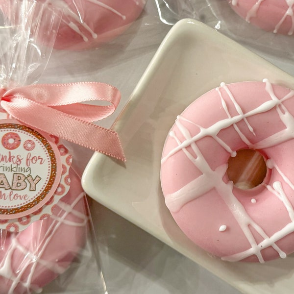 Pink Baby Sprinkle Donut Soap Party Favors - 6, 12 or 20 Packs