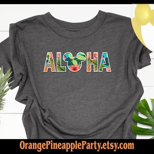 Toddler Aloha Mouse Hawaii Travel Unisex Short Sleeve Tee Bella + Canvas 3001T