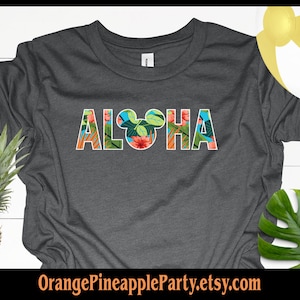 Youth Aloha Mouse Hawaii Travel Unisex Short Sleeve Tee Bella + Canvas 3001Y