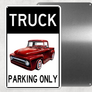 Reserved Parking Sign For Classic Trucks,Man Cave, Novelty Gift, Employee Parking Signs
