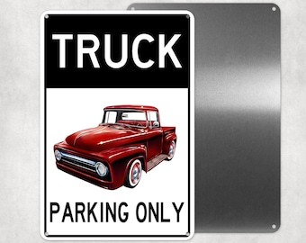 Reserved Parking Sign For Classic Trucks,Man Cave, Novelty Gift, Employee Parking Signs