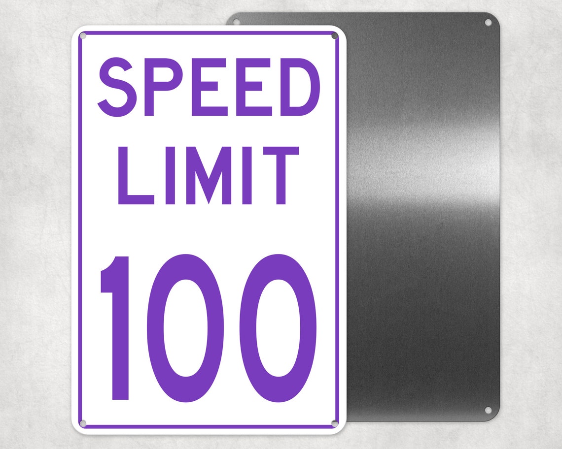 Your Custom Speed Limit Sign, Personalized Aluminum Sign, Man Cave ...