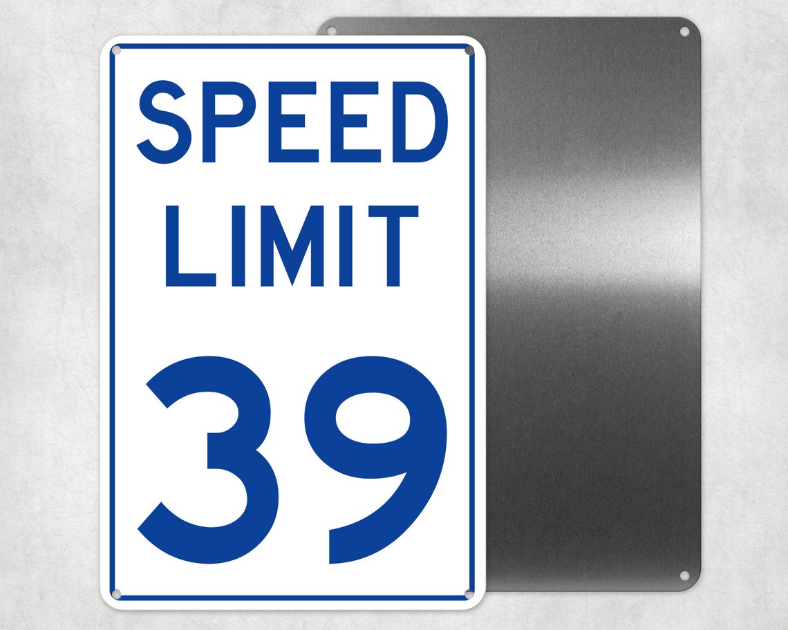 Your Custom Speed Limit Sign, Personalized Aluminum Sign, Man Cave ...