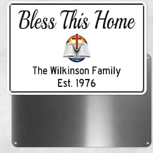 Your Custom Established Family Sign, Personalized Aluminum Sign ,Man Cave, Novelty Gift, Established Name Sign, Metal, Anniversary Gift
