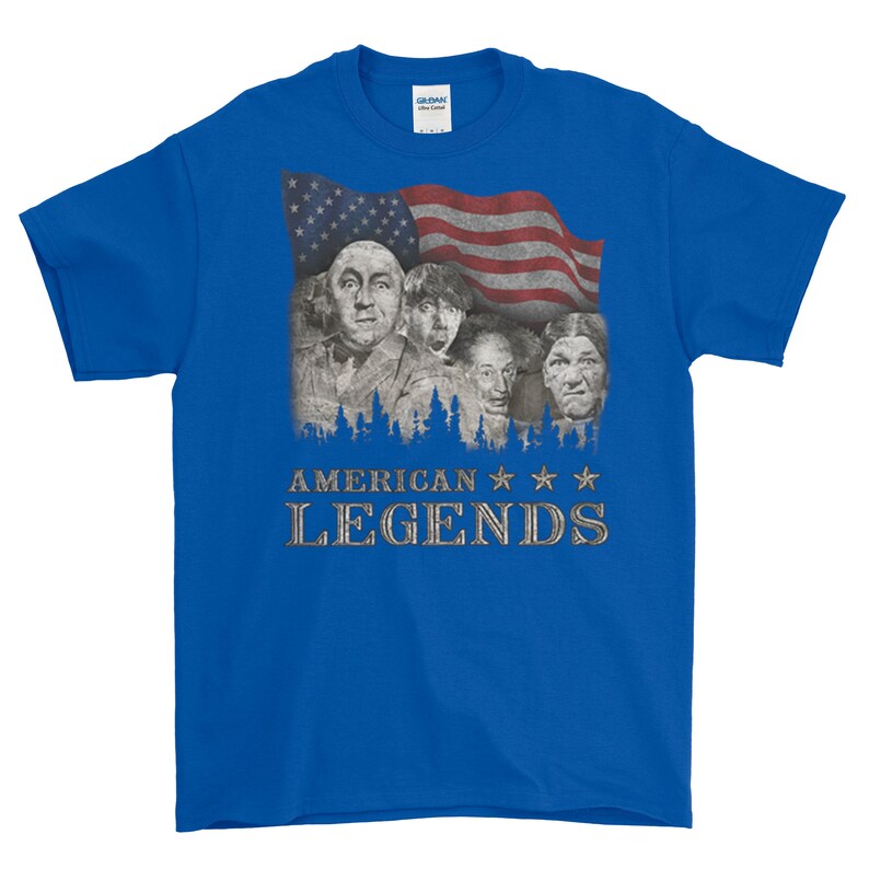 Three Stooges Rushmorons Funny T-Shirt Vintage TV Apparel Nostalgia Graphic Tees Birthday Gift Unique Item