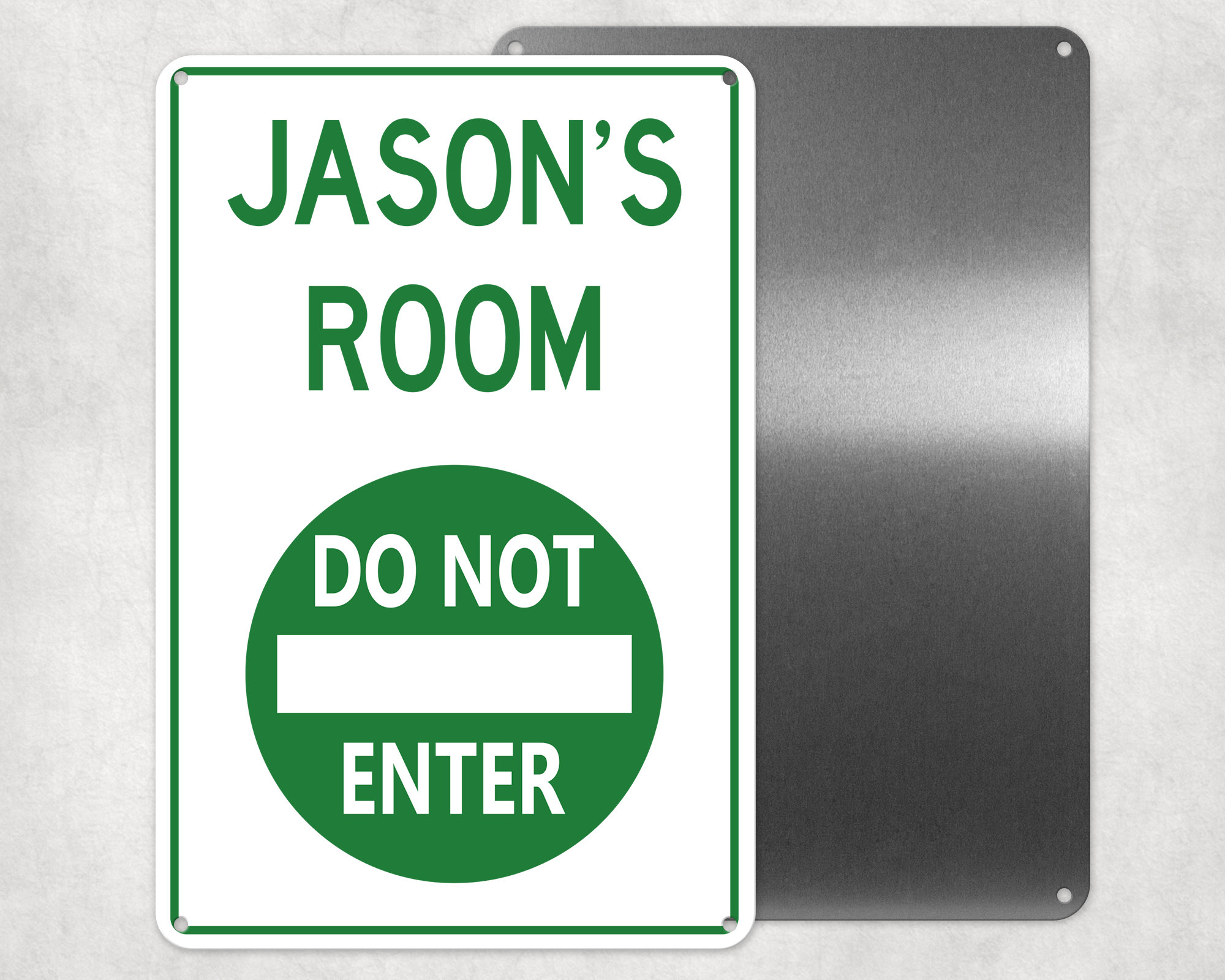 Do Not Enter Your Room Custom Text Metal Warning Sign Etsy