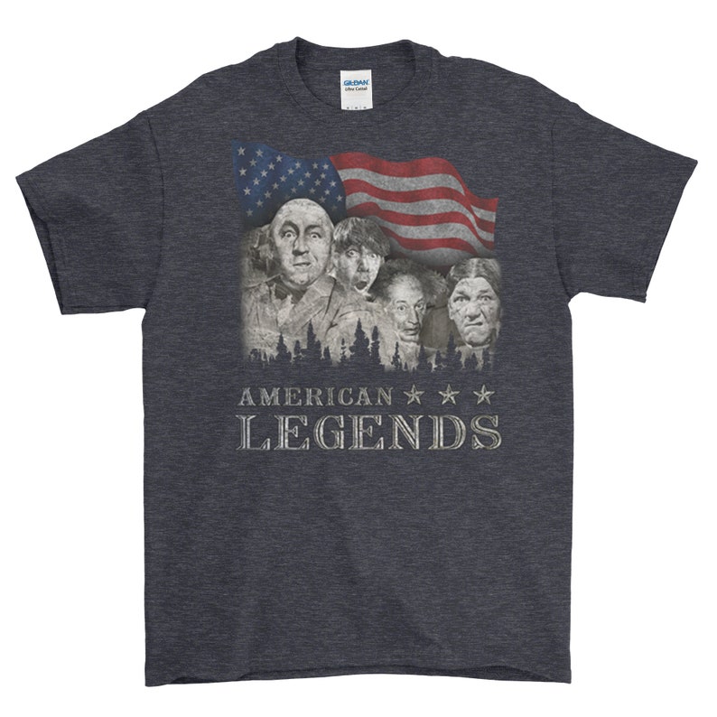 Three Stooges Rushmorons Funny T-Shirt Vintage TV Apparel Nostalgia Graphic Tees Birthday Gift Unique Item