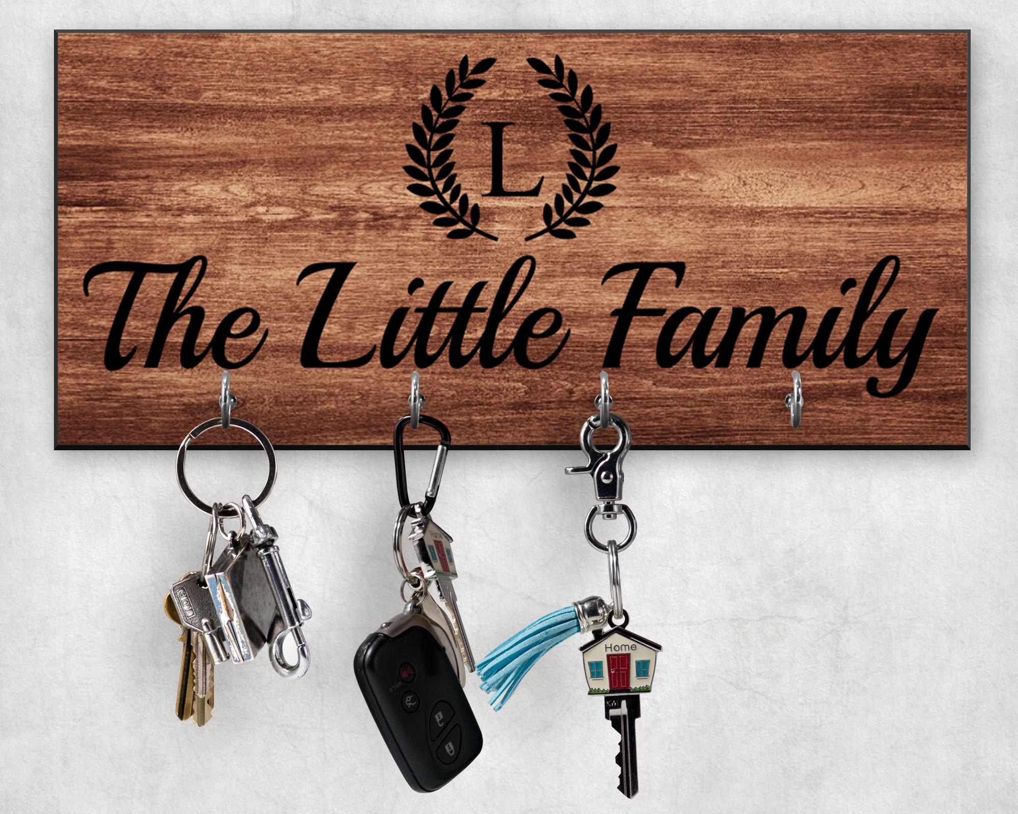personalized-wall-key-hanger-key-hook-rack-kitchen-key-etsy