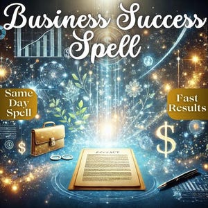 Business Success Spell to Manifest Wealth and Abundance Attract New Clients Unlock Opportunities and Elevate Your Business Potential Now!