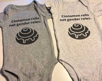 Gender roles baby onesie