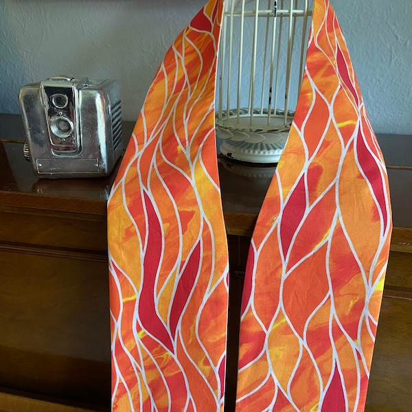 Stained glass Pentecost stole