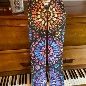 Round stained glass clergy stole