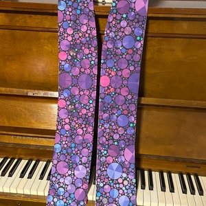 Purple Lenten Pastor Stole - circles