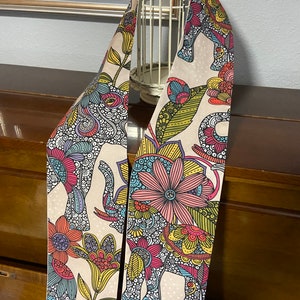 Floral elephant clergy stole