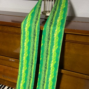 All Creatures of Our God - green music note clergy stole