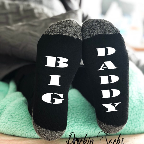 Valentine's Gifts For Husband, Big Daddy Gift, Father's Day Gifts, Big Daddy Socks, Gift For Boyfriend, Funny Men's Socks, Gifts For Him