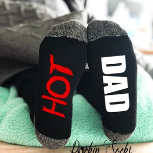 Father&#39;s Day Gifts, Hot Dad Socks, New Dad Socks. New Dad Gifts, Gifts For Him, Dad Socks, Funny Dad Gifts