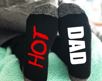 Father's Day Gifts, Hot Dad Socks, New Dad Socks. New Dad Gifts, Gifts For Him, Dad Socks, Funny Dad Gifts