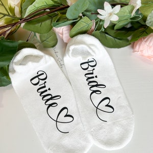 Bride Socks, Bridesmaids, Wedding Socks for Bride, Matching Bridal ...