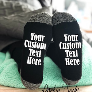 Custom Socks, If You Can Read This Custom Socks, Funny Socks, Funny Gifts, Gift For Husband, Customize with ANY text and text color