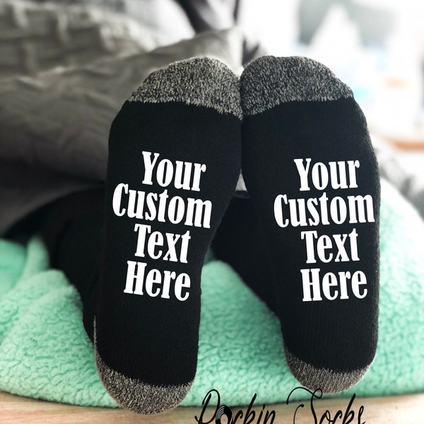 Custom Socks, If You Can Read This Custom Socks, Funny Socks, Funny Gifts, Gift For Husband, Customize with ANY text and text color