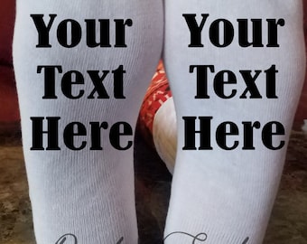 Personalized Socks, Custom Socks, Custom Women&#39;s Socks, Custom Men&#39;s Socks, Personalized Gifts, Custom Gifts, Gifts for Her, Gifts for Him